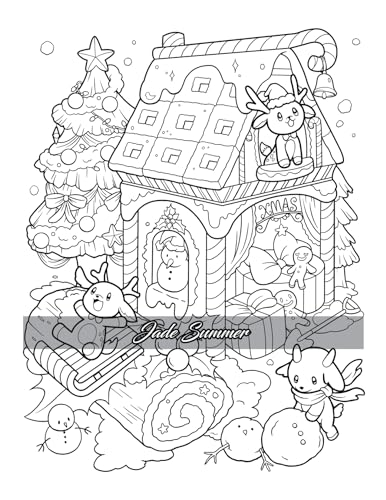 Kawaii Town: Coloring Book with Cute Animals, Tiny Buildings, and Playful Scenes for Stress Relief and Relaxation