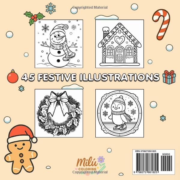 Cozy Christmas Coloring Book: Relaxing Cozy Scenes for Adults You Can Finish in Minutes. Bold and Easy Lines, Marker Friendly, and Stress Relief with Warm Christmas Vibes