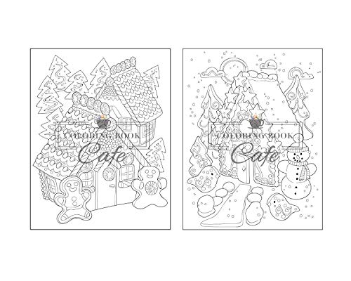 100 Christmas Scenes: An Adult Coloring Book Featuring 100 Fun, Easy and Relaxing Christmas Coloring Pages (Christmas Coloring Books)