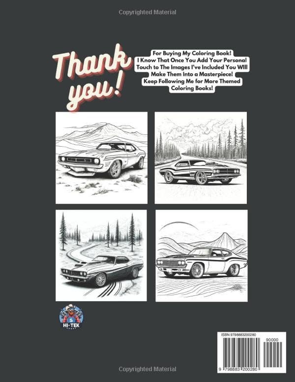 American Hot Rods: Coloring Book: Muscle Car and Hot Rod Coloring Book for All Ages. Relaxation, Meditation, and Stress Relief Are Some of the ... and Stress Relief Are Benefits For Children.