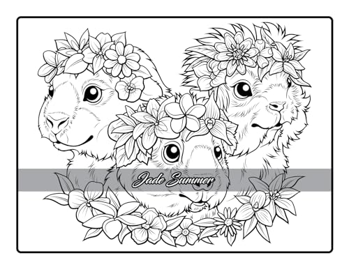 Flower Crown Animals: Coloring Book for Women and Teens with Adorable Animals and Beautiful Flowers for Stress Relief and Relaxation