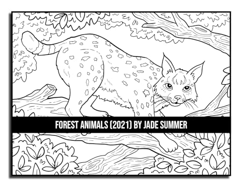 Forest Animals: An Adult Coloring Book with 50 Adorable Images of Woodland Creatures, Beautiful Flowers, Nature Scenes, and More!