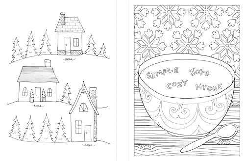 Hygge Adult Coloring Book: A Book to Enjoy & Color for a Cozy, Simple, Happy Life