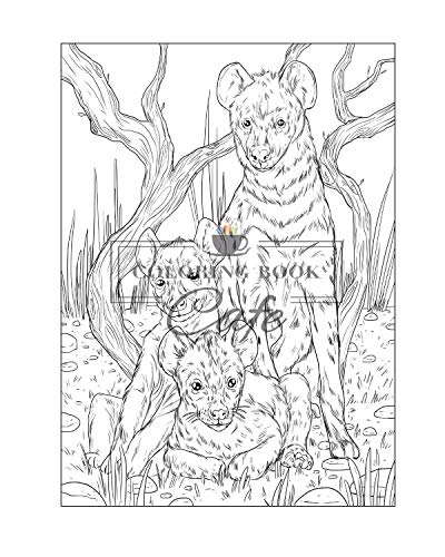 100 Wildlife Scenes: An Adult Coloring Book Featuring 100 Most Beautiful Wildlife Scenes with Animals, Birds and Flowers from Oceans, Jungles, Forests and Savannas