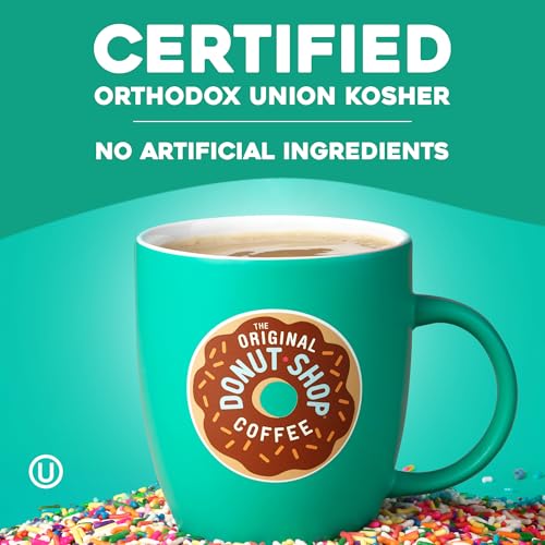 The Original Donut Shop Regular, Keurig Single Serve K-Cup Pods, Medium Roast Coffee, 60 Count, (6 Packs of 10)