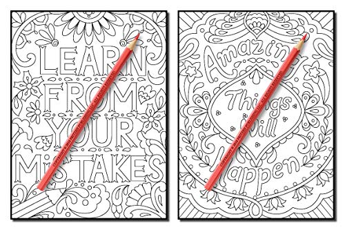 Live Your Dreams: An Adult Coloring Book with Fun Inspirational Quotes, Adorable Kawaii Doodles, and Positive Affirmations for Relaxation