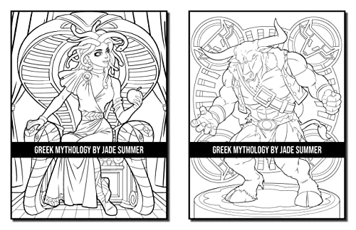 Greek Mythology: A Coloring Book for Adults and Kids with Powerful Gods, Beautiful Goddesses, Mythological Creatures and More!
