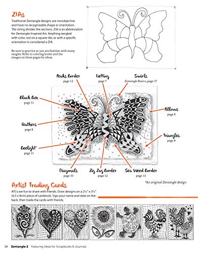 Zentangle (R) 2, Expanded Workbook Edition (Design Originals) Featuring Ideas for Scrapbooks & Journals, More than 40 New Tangles
