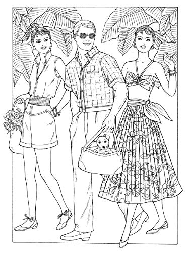 Creative Haven Fabulous Fashions of the 1950s Coloring Book (Adult Coloring Books: Fashion)