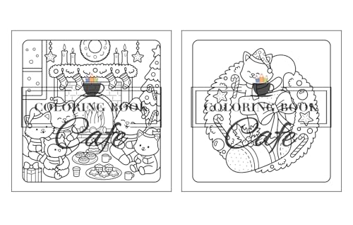 Comfy Christmas: Cute and Cozy Coloring Book for Adults & Teens Featuring Christmas Hygge Scenes with Adorable Animal Characters (Cute and Comfy Coloring Books)