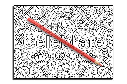 Inspirational Words: An Adult Coloring Book with Fun Word Designs, Cute Kawaii Doodles, and Relaxing Flower Patterns (Inspirational Coloring Books)