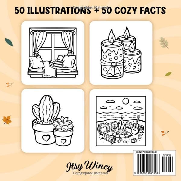 Hygge Lifestyle : Bold and Easy coloring book featuring Autumn Designs for Adults and Teens.: Comfy places , Cute and Cozy Illustrations with Thick Lines (Bold & Easy)