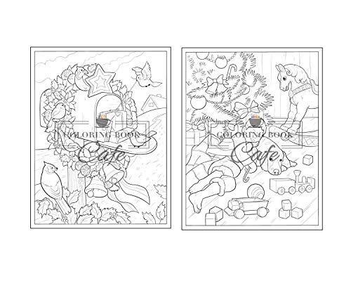 100 Christmas Scenes: An Adult Coloring Book Featuring 100 Fun, Easy and Relaxing Christmas Coloring Pages (Christmas Coloring Books)