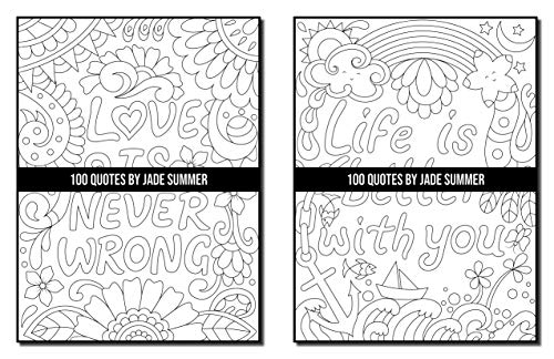 100 Quotes: An Adult Coloring Book with Inspirational Quotes for Motivation, Confidence, Success, Happiness, and More! (Inspirational Coloring Books)