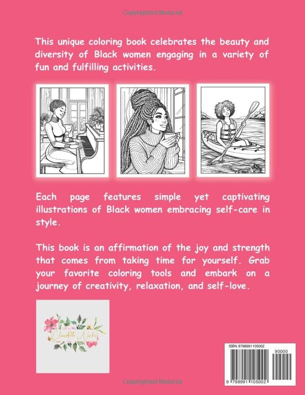 Having Fun elf-care Coloring Book for Black Women