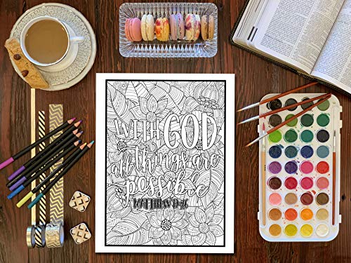 Color the Words of Jesus: A Christian Coloring Book