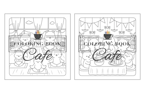 Comfy Autumn: Coloring Book for Adults & Teens Featuring Autumn Hygge Scenes with Super Cute Animal Characters for Stress Relief and Relaxation (Cute and Comfy Coloring Books)