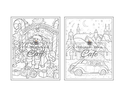 100 Christmas Scenes: An Adult Coloring Book Featuring 100 Fun, Easy and Relaxing Christmas Coloring Pages (Christmas Coloring Books)