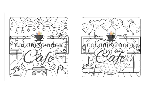 Paws & Hearts: Coloring Book for Adults & Teens Featuring Cozy Love Scenes with Adorable Animal Characters