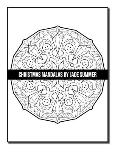 Christmas Mandalas: An Adult Coloring Book with Fun, Easy, and Relaxing Coloring Pages for Christmas Lovers (Christmas Coloring Books)