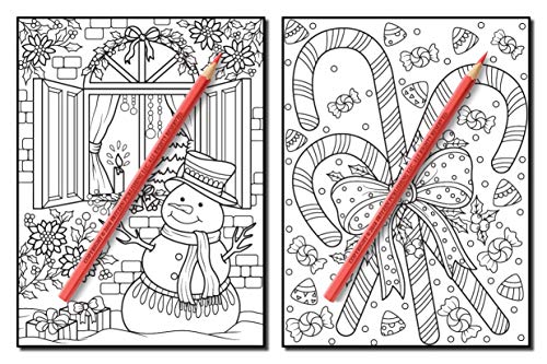 Christmas Coloring Book: An Adult Coloring Book with Fun, Easy, and Relaxing Designs (Volume 2)