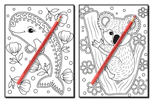 Animals for Beginners: An Adult Coloring Book with Fun, Easy, and Relaxing Coloring Pages