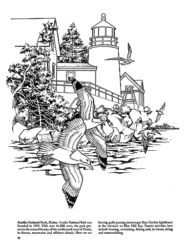 National Parks Coloring Book (Dover Nature Coloring Book)