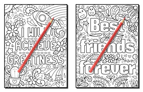 Dreams Come True: An Adult Coloring Book with Fun Inspirational Quotes, Adorable Kawaii Doodles, and Positive Affirmations for Relaxation