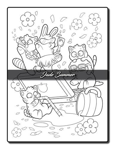 Tiny Animals Coloring Book: For Adults with Hilarious Scenes for Fun and Relaxation (Cute Animal Coloring Books)