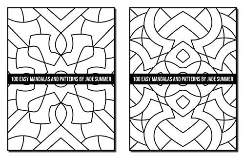 100 Easy Mandalas and Patterns: A Mandala Coloring Book for Adults with Fun, Simple, and Relaxing Coloring Pages (Easy Coloring Books)