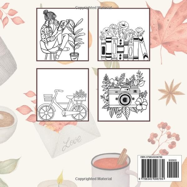 Fuzzy Hygge Bold and Easy Coloring Book: 45+ Cozy, Relaxing Designs for Kids, Teens, and Adults - Stress Relief, Creativity, and Simple Coloring Fun.