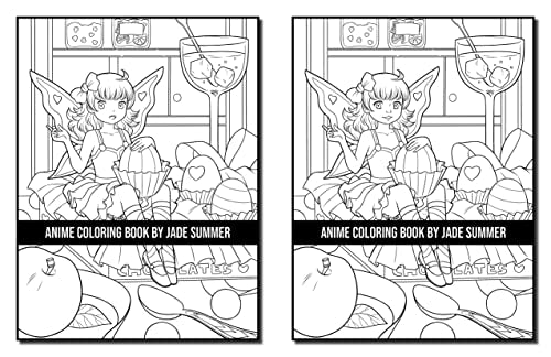 Anime Coloring Book: For Adults with Fun, Easy, and Relaxing Designs