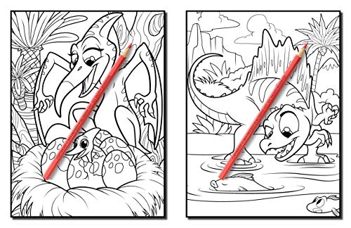 Dinosaurs: A Dinosaur Coloring Book for Kids