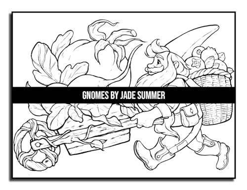 Gnomes: A Fantasy Coloring Book for Adults and Kids with Adorable Characters, Whimsical Scenes, and More!