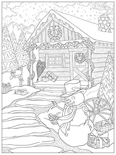 Creative Haven Cozy Christmas Coloring Book (Adult Coloring Books: Christmas)