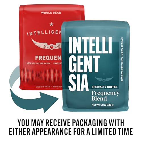 Intelligentsia Coffee, Medium Roast Whole Bean Coffee - Frequency Blend 12 Ounce Bag