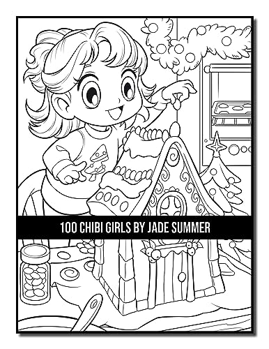 100 Chibi Girls: An Adult Coloring Book Collection with Cute Girls, Fantasy, Horror, Christmas, and More!