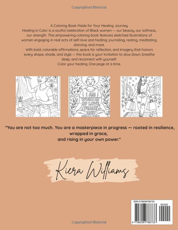 Healing in Color: A Self Love and Healing Journey Coloring Book for Black Women