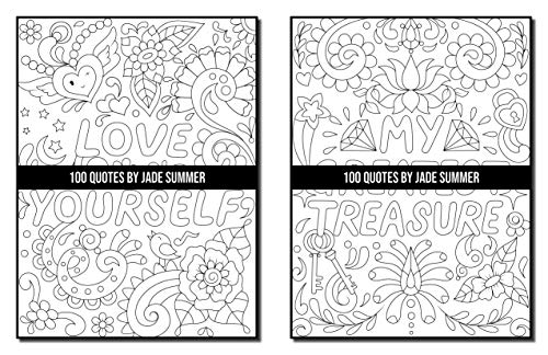 100 Quotes: An Adult Coloring Book with Inspirational Quotes for Motivation, Confidence, Success, Happiness, and More! (Inspirational Coloring Books)