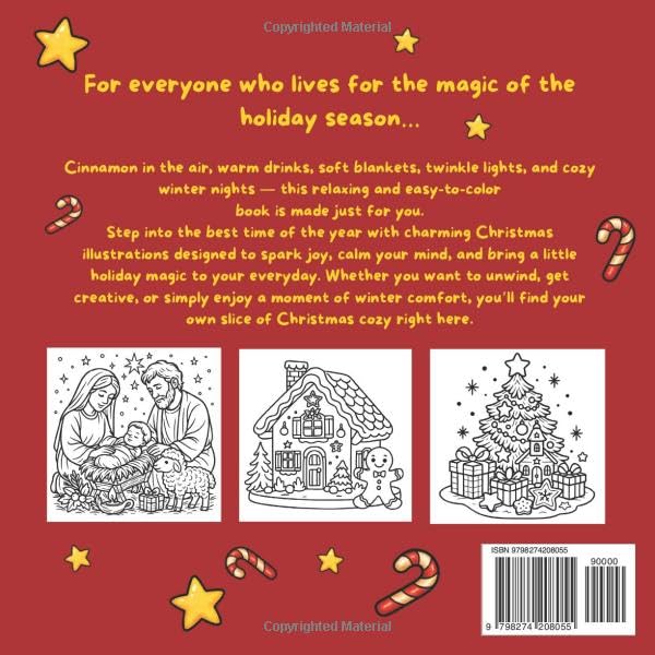 Cozy Girl Christmas Coloring Book: A Cozy & Relaxing Christmas Coloring Book for Adults and Teens | Cute Holiday Scenes, Angels, Candles & Winter Cheer | Perfect Hygge Gift for the Festive Season