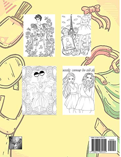 FASHION 1970S COLORING BOOK UNIQUE DESIGNS FOR ADULTS: An Amazing Book Fashion With 46 Unique Image To Color ,Stress And Relaxation