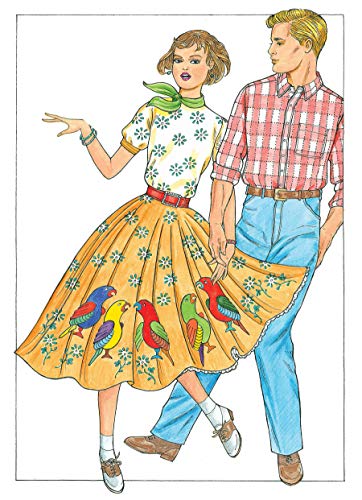 Creative Haven Fabulous Fashions of the 1950s Coloring Book (Adult Coloring Books: Fashion)