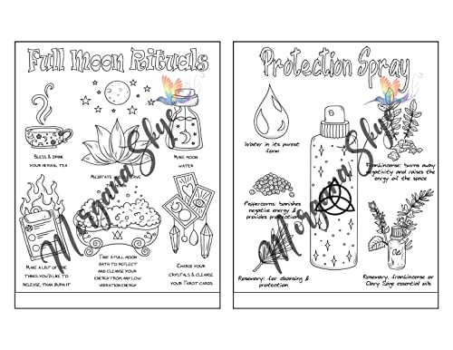 Witchcraft Coloring Book for Adults: Channel Your Creative Energy and Discover the Magic of Plants, Herbs, Crystals, and Beyond