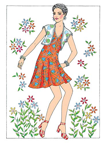 Creative Haven Fabulous Fashions of the 1970s Coloring Book (Adult Coloring Books: Fashion)
