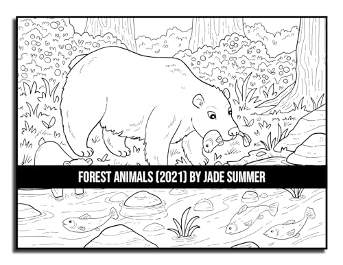Forest Animals: An Adult Coloring Book with 50 Adorable Images of Woodland Creatures, Beautiful Flowers, Nature Scenes, and More!