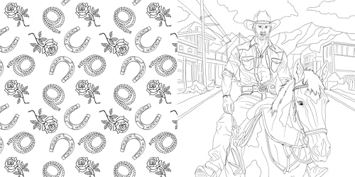 Western Romance Cowboy Coloring