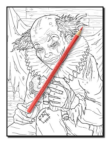 Nightmare: A Horror Coloring Book with Terrifying Monsters, Evil Women, Dark Fantasy Creatures, and Gothic Scenes for Relaxation