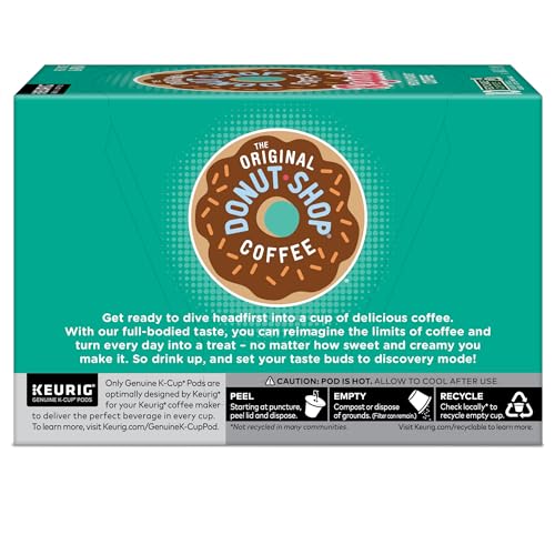The Original Donut Shop Regular, Keurig Single Serve K-Cup Pods, Medium Roast Coffee, 60 Count, (6 Packs of 10)