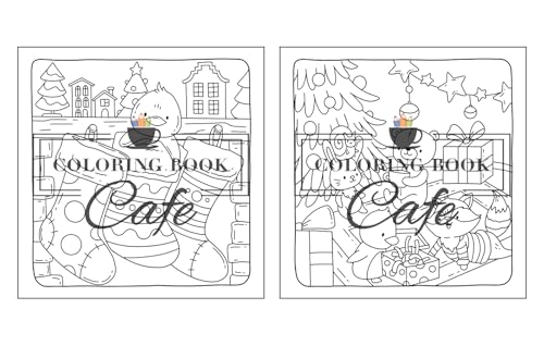 Christmas Hygge: Cute and Cozy Coloring Book for Adults & Teens Featuring Cheerful Holiday Scenes with Adorable Animals Characters (Cute and Comfy Coloring Books)