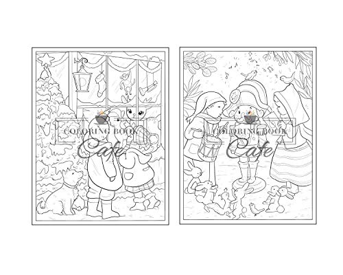 100 Christmas Scenes: An Adult Coloring Book Featuring 100 Fun, Easy and Relaxing Christmas Coloring Pages (Christmas Coloring Books)
